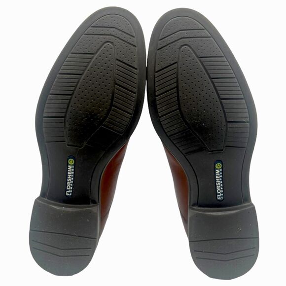 Florsheim Shoes Mens Size 10.5D Midtown Moc Toe Slip on Leather Loafer - Picture 6 of 7